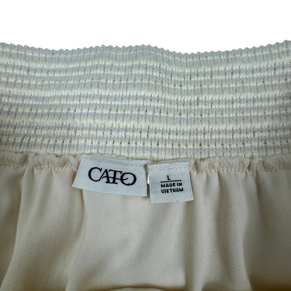 Cato Boho Hippie Festival Cottagecore Crochet Lace Maxi Skirt Women's Size L - Picture 7 of 9